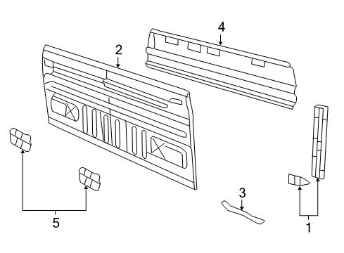 2007 Ford F-150 Back Panel Diagram 2 - Thumbnail