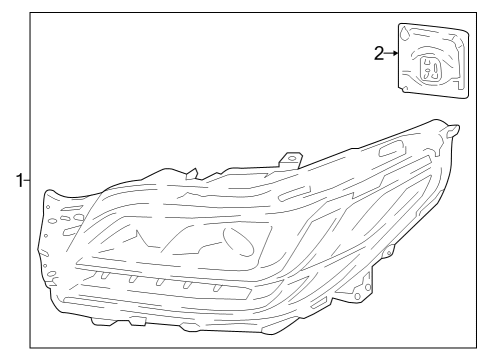 2022 Lincoln Navigator Headlamps Diagram 1 - Thumbnail