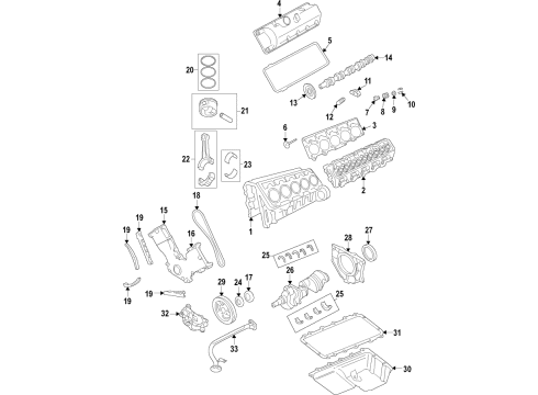 2019 Ford E-350 Super Duty Cylinder Head Assembly Diagram for 9C3Z-6049-E