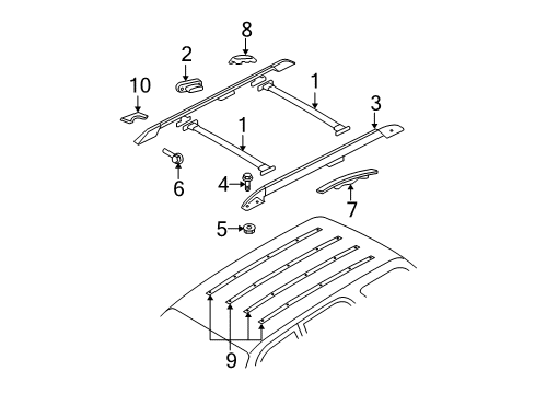 2002 Ford Explorer Luggage Carrier Diagram