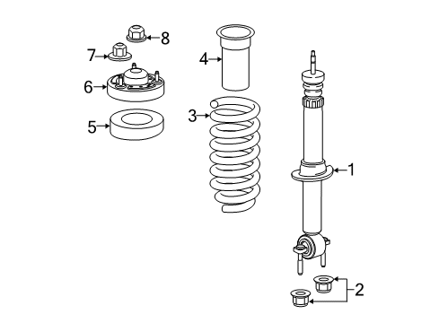 2018 Ford F-150 Struts & Components - Front Diagram