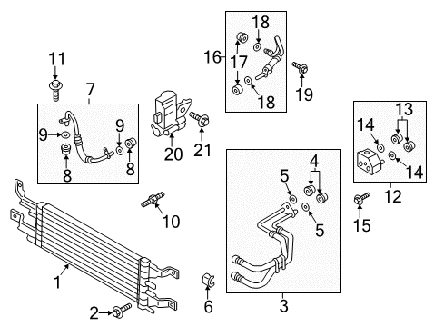 2018 Ford Fusion Oil Cooler, Transmission Diagram 2 - Thumbnail