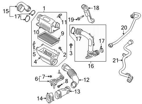 2020 Lincoln Aviator MODULE - ENGINE CONTROL - EEC Diagram for LB5Z-12A650-JANP