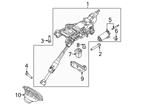 2015 Lincoln MKC Bolt - Hex.Head Diagram for -W711137-S442