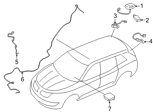 2020 Lincoln Nautilus Cable Assembly - Extension Diagram for HA1Z-18812-FA