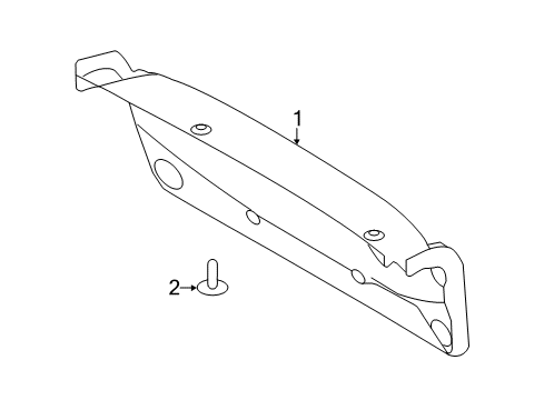 2013 Ford Fiesta Interior Trim - Trunk Lid Diagram