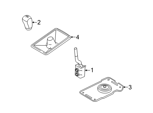 2014 Ford Mustang Shifter Housing Diagram