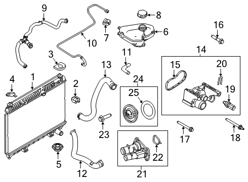 2013 Ford Fiesta Gasket Diagram for BE8Z-8255-A