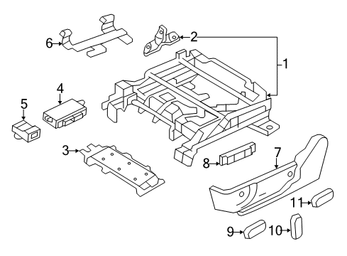 2011 Lincoln MKZ Power Seats Diagram 4 - Thumbnail