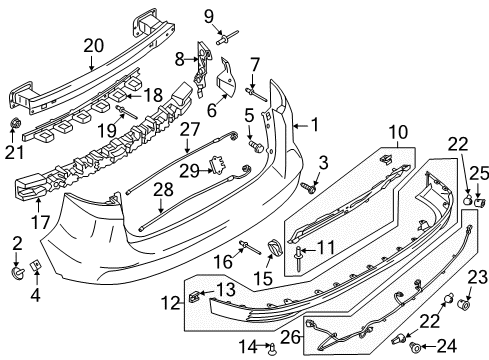 2018 Ford C-Max Rivet Diagram for -N804343-S