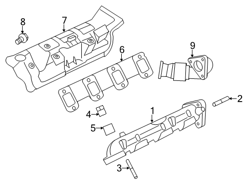 2017 Ford F-250 Super Duty Exhaust Manifold Diagram