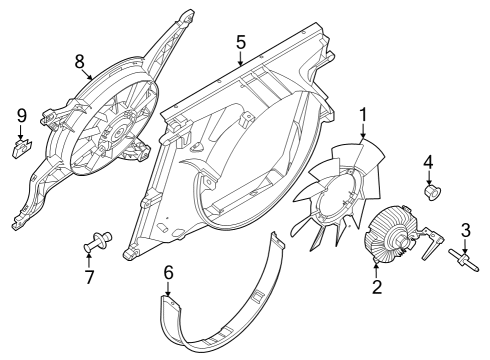 2024 Ford F-250 Super Duty Cooling Fan Diagram 3 - Thumbnail