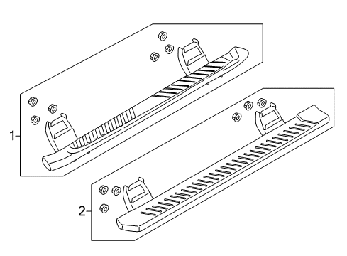 2018 Ford F-150 Running Board Diagram