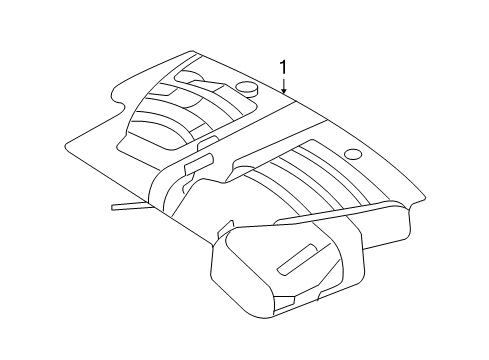 2004 Lincoln Aviator Protective Covering Diagram for 2C5Z-6A946-AA