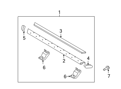 2007 Ford F-150 Step Assembly Diagram for 7L3Z-16451-CA