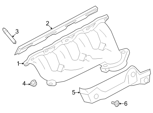 2024 Ford F-250 Super Duty Exhaust Manifold Diagram