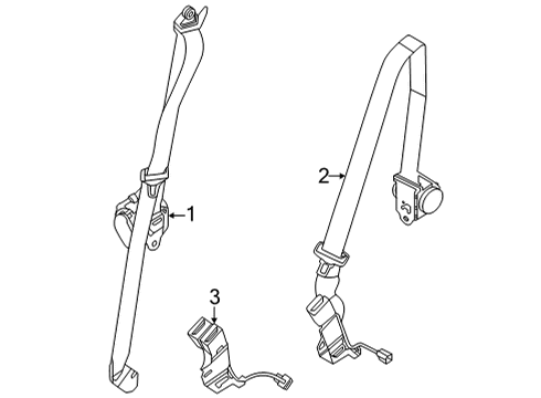 2022 Ford Maverick Seat Belt Diagram 2 - Thumbnail