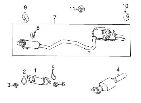 2012 Ford Fusion Exhaust Components Diagram