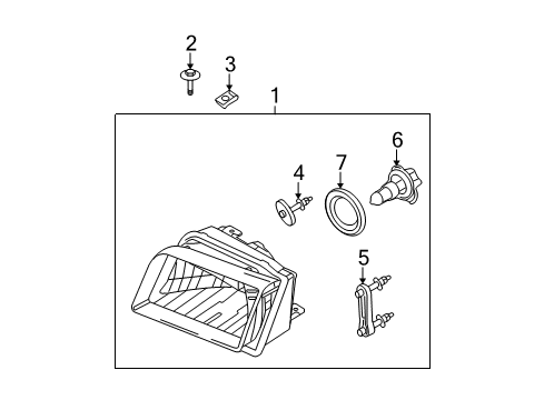 2010 Mercury Grand Marquis Headlamps, Electrical Diagram