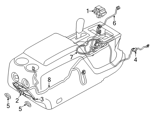 2011 Ford F-150 Wire Assembly - Accessory Feed Diagram for AL3Z-14A318-A