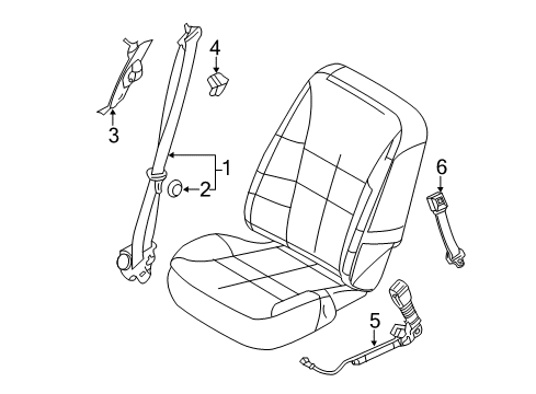 2007 Ford Edge Seat Belt Diagram