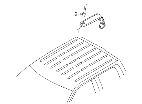 2012 Ford F-150 Exterior Trim - Cab Diagram