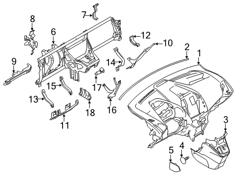 2014 Ford Transit Connect Pin - Retaining Diagram for AM5Z-58519A16-AA