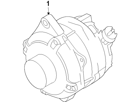 2014 Ford Police Interceptor Utility Alternator Diagram 1 - Thumbnail