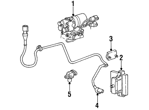 1993 Ford Explorer ABS Components Diagram