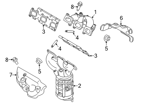 2014 Lincoln MKX Exhaust Manifold Diagram