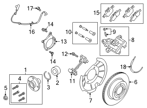 2020 Ford EcoSport Splash Shield Diagram for GN1Z-2C028-C