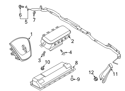 2020 Lincoln Aviator MODULE - AIR BAG Diagram for LB5Z-78611D10-C