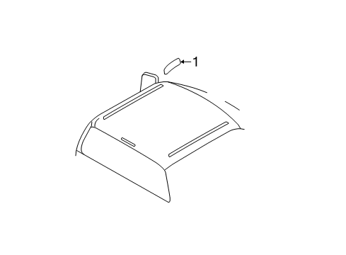 2015 Ford F-250 Super Duty Exterior Trim - Cab Diagram 1 - Thumbnail