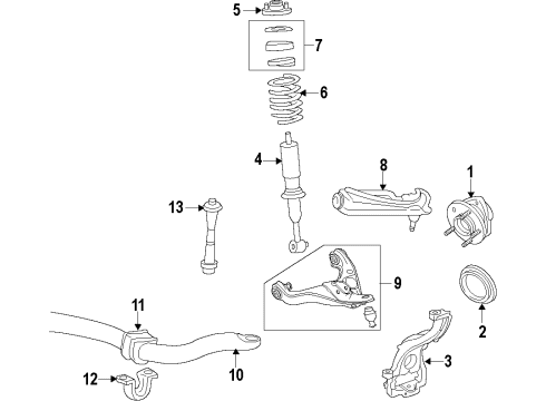 2009 Ford Explorer Sport Trac Link Diagram for 6L2Z-5K483-AA