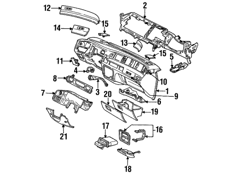 1993 Mercury Sable Receptacle & Housing A Diagram for F3DZ5404810A