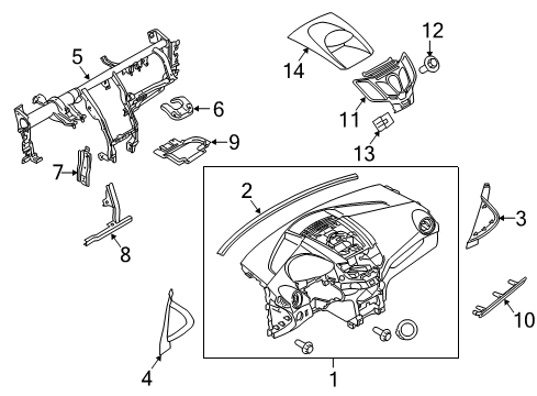 2017 Ford Fiesta Instrument Panel Diagram