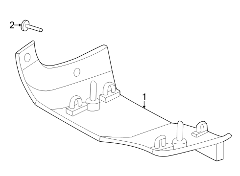 2023 Ford F-350 Super Duty Exterior Trim - Fender Diagram