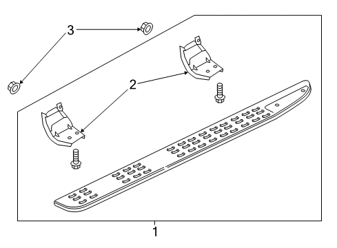 2018 Ford F-150 Running Board Diagram 4 - Thumbnail