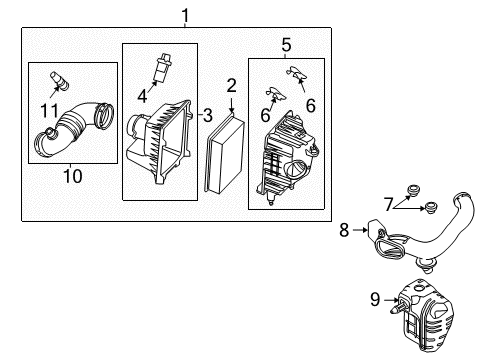 2012 Ford Escape Filters Diagram 1 - Thumbnail