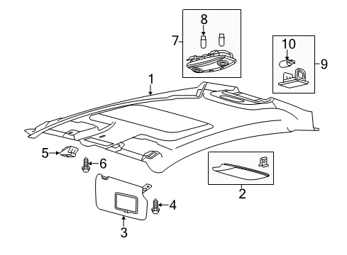 2012 Ford Fiesta Lens - Luggage Compartment Lamp Diagram for E6RY-13776-A