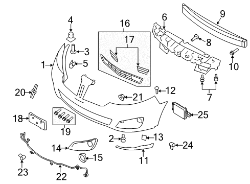 2009 Lincoln MKS Parking Aid Diagram 2 - Thumbnail