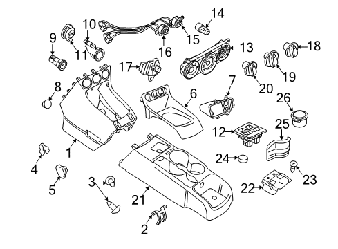 2010 Ford Transit Connect Compartment Assembly - Rear Stowage Diagram for 9T1Z-6113594-AA