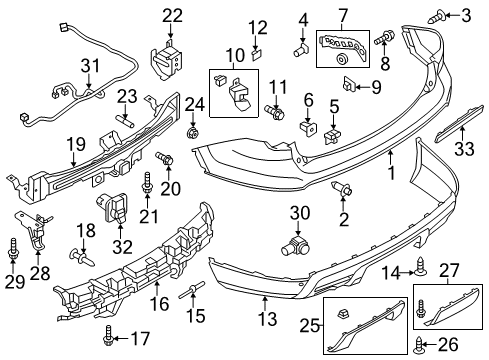 2014 Ford Explorer Rear Bumper Diagram