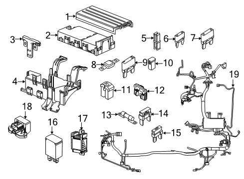 2010 Mercury Milan Fuse & Relay Diagram 1 - Thumbnail