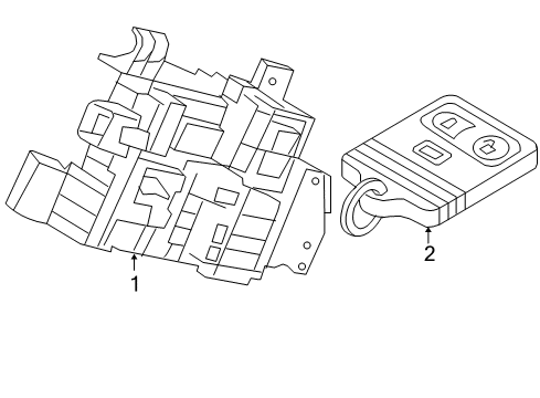 2010 Ford F-150 Keyless Entry Components Diagram 1 - Thumbnail