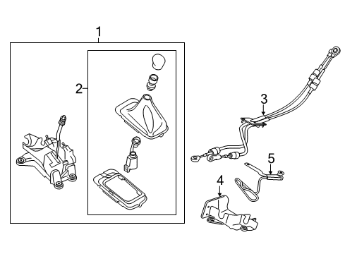 2015 Ford Fiesta Gear Shift Control - MT Diagram 1 - Thumbnail