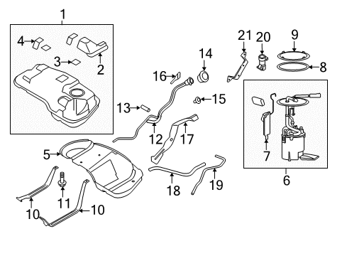 2010 Mercury Mariner Fuel Supply Diagram