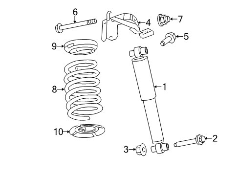 2012 Ford Fusion Shocks & Components - Rear Diagram