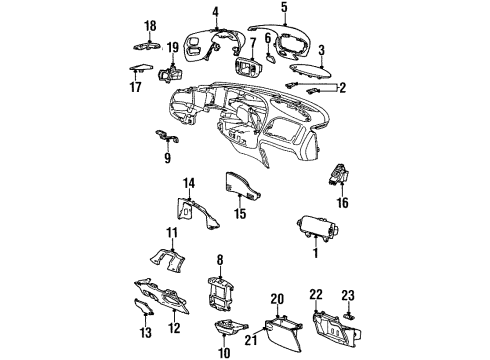 2000 Lincoln Navigator Instrument Panel Diagram