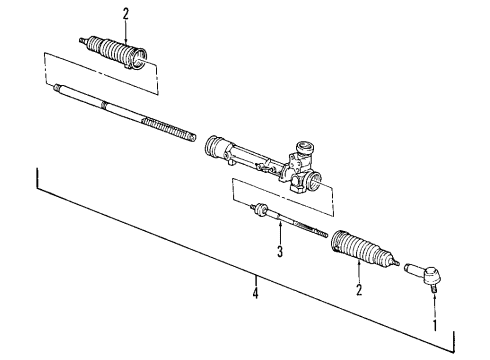 2009 Ford Mustang P/S Pump & Hoses, Steering Gear & Linkage Diagram 1 - Thumbnail